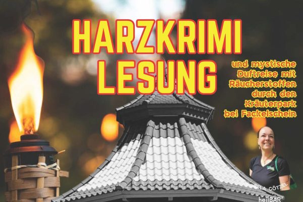 Harzkrimi Lesung am 11.10.2025 im Kräuter-Erlebnispark Altenau